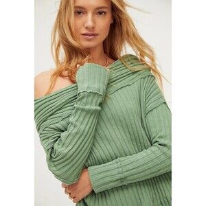 Free People Beach Stevie Pullover in Mint Green Size XL